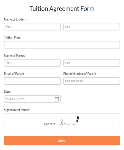 Caregiver Consent Form Template 123formbuilder