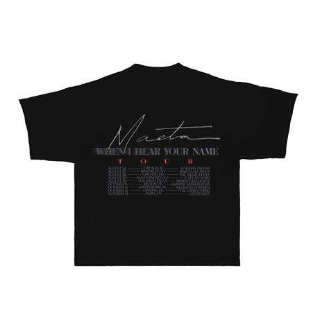 Maeta Profile Black Tour Tee Maeta Store