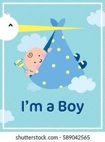 Baby Boy Shower Card Stock Vector (Royalty Free) 589042565 | Shutterstock