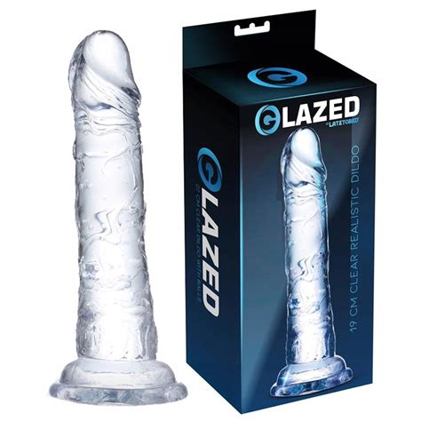 Prze Roczyste Zelowe Dildo Na Przyssawce Realistic Cm Marki Glazed