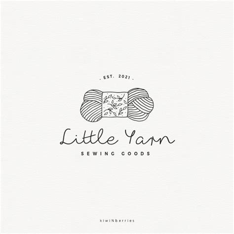 Yarn Logo Design Sewing Shop Logo Knitting Logo Premade Etsy Canada