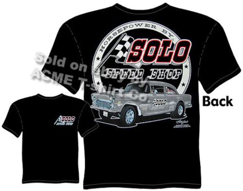 55 Chevy Shirt Chevrolet Clothing 1955 Gasser Vintage Drag Racing Speed Shop Tee Ebay