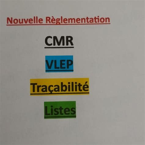 Nouvelle règlementation CMR VLEP Traçabilité SMTA