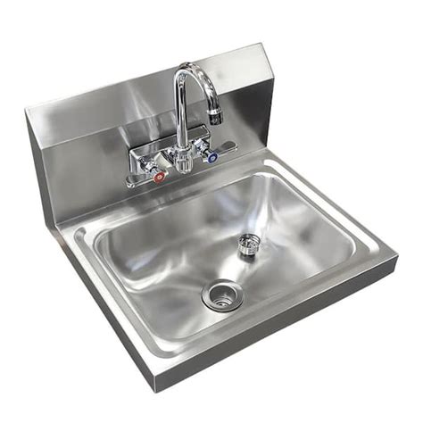 Amgood In X In Stainless Steel Hand Sink Commercial Wall Mount