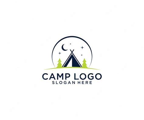 Premium Vector | Camp logo design