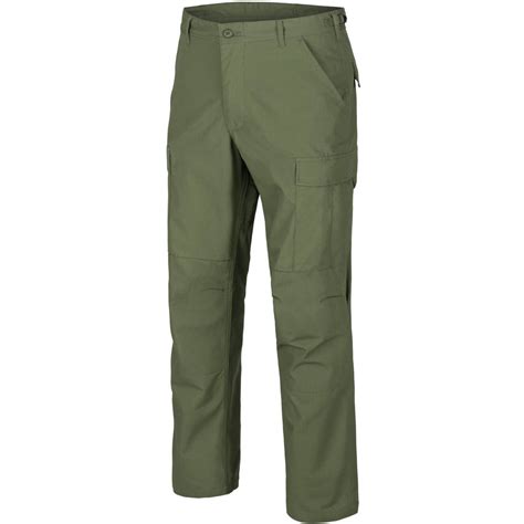 HELIKON Spodnie Militarne Bojówki Wojskowe BDU Ripstop Olive Green r