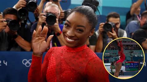 On Mission To Become The Greatest Ever Simone Biles Nails The Biles Ii As She Wins Third Gold