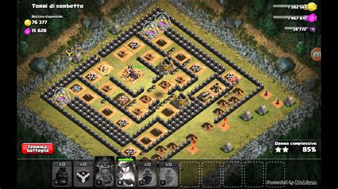 Clash Of Clans Attacco Con Domatori Lvl Youtube