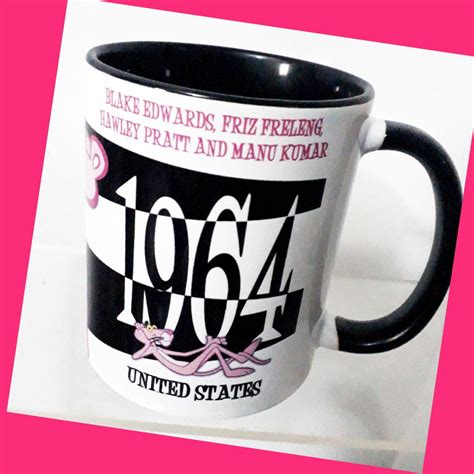 Caneca Personalizada Pantera Cor de Rosa em Louça Elo7