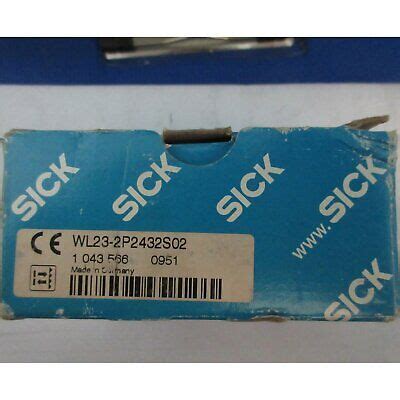 One New Sick Photoelectric Sensor WL23 2P2432S02 ONE Year Warranty EBay