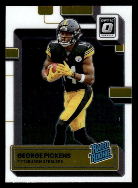 2022 Donruss Optic Rated Rookie Base George Pickens Rc Steelers K Ebay