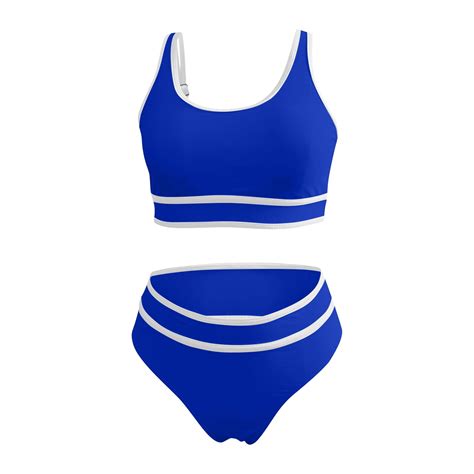 Youyipin Swim Suits For Women Women S High Waisted Bikini Sets Sporty Two Piece Swimsuits