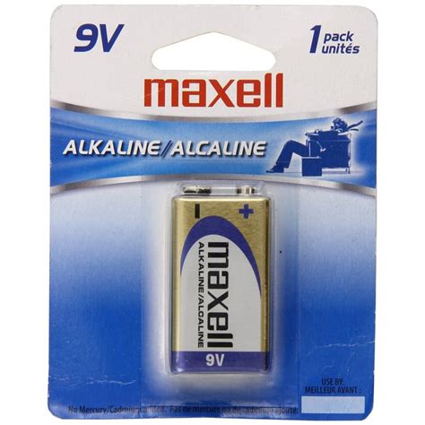 Maxell 9 Volt Alkaline Battery 6lf22 1bp