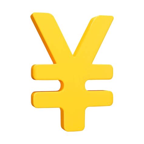 Premium Vector 3d Currency Of Japanese Yen And Chinese Yuan Yellow