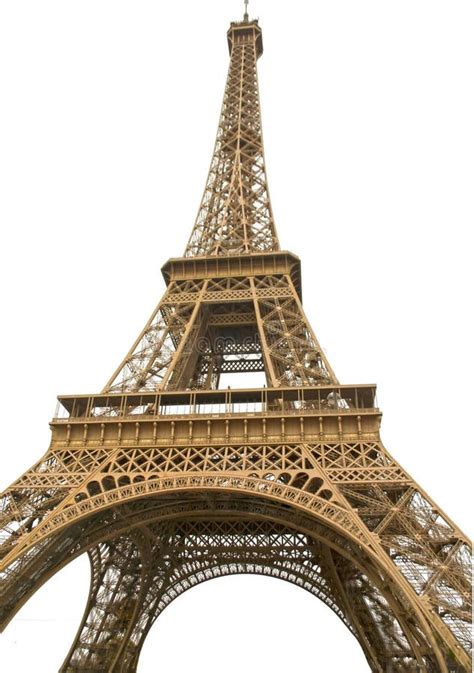 Torre De Eifel Aislada Con El Fondo Blanco Foto De Archivo Imagen De