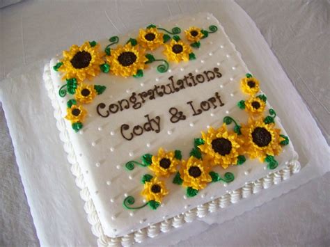 Baby Shower Sunflower Sheet Cake Baby Viewer