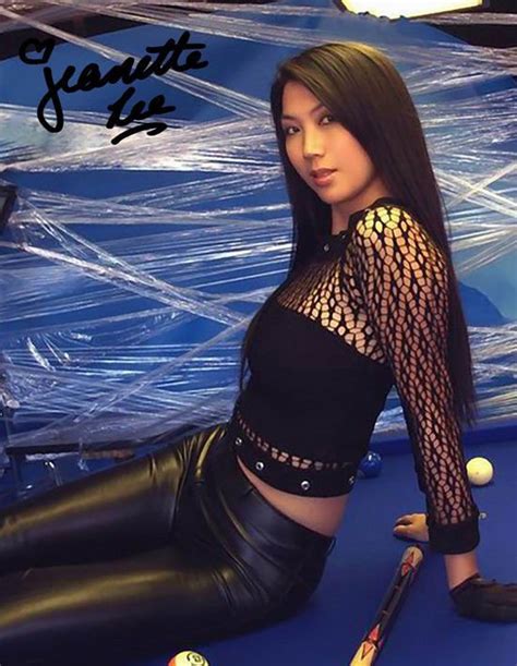 Jeanette Lee The Black Widow Signed Photo 8x10 Rp Autographed