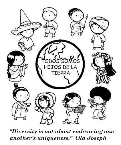 Multicultural Quote Coloring Pages Helping Kids Learn about the Value ...