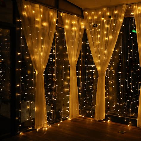 Curtain Lights Led Lights Dreamy Romantic Bedroom Live Room Background