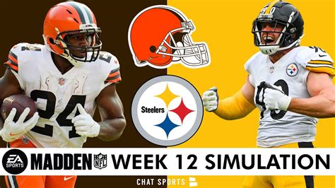 Browns Vs Steelers Madden Simulation Reaction For 2024 Nfl Season