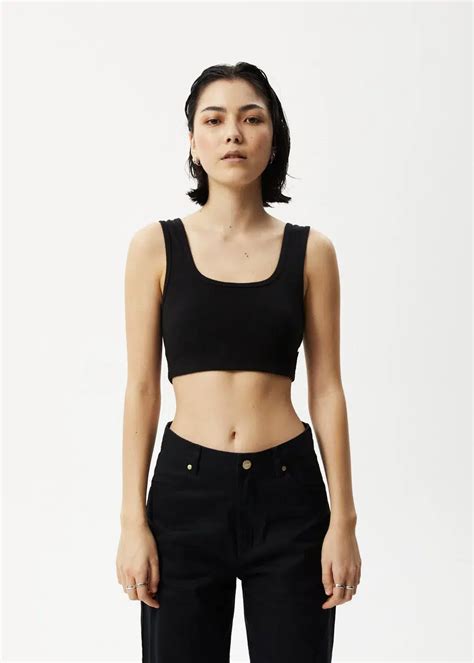 12 Afends Chia Hemp Ribbed Cropped Singlet