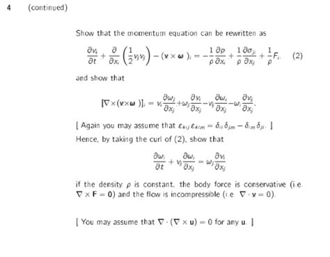 Solved 4 The Velocity Field In A Fluid Is Given By V Ui Vj Chegg