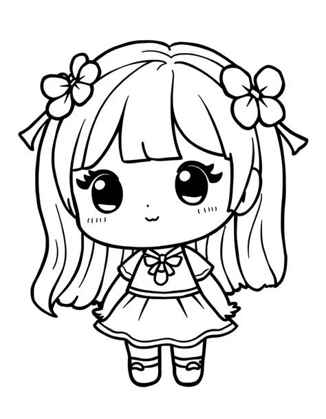 Desenhos De Boneca Kawaii Para Crian As De Ano Para Colorir E