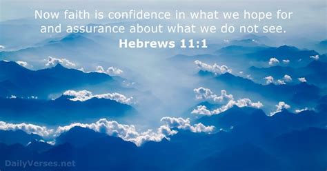 Hebrews 11:1 - Bible verse - DailyVerses.net