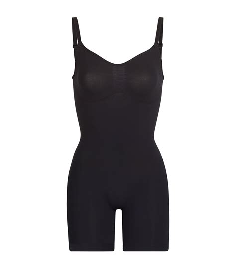 Womens Skims Black Seamless Sculpt Bodysuit Harrods Uk