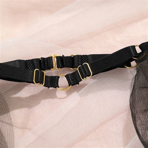 Black Mesh Lingerie Set Black Mesh Bra Black Mesh Bralette Lingerie