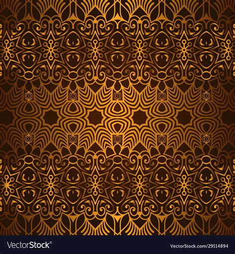 Luxury golden islamic pattern design Royalty Free Vector