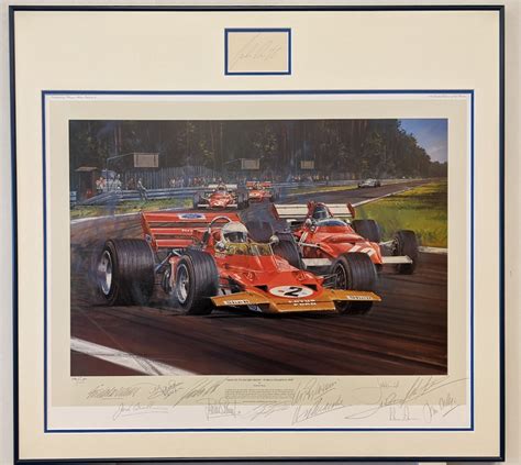 Tribute to Jochen Rindt with Autographs by Rindt + 12 Drivers | Freck's ...