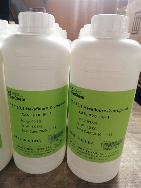 Hexafluoro Isopropyl Alcohol Hfip Hexafluoroisopropanol Cas 920 66 1