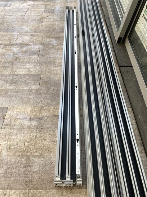 Grey Aluminium Patio / Sliding doors | Green doors