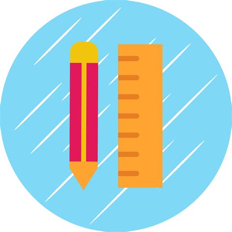 Pencil Ruler Vector Icon Design 20922110 Vector Art At Vecteezy