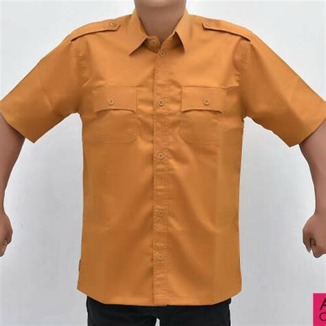 Jual Baju Seragam Dinas Kerja Warna Coklat Muda Cokelat Muda Xl