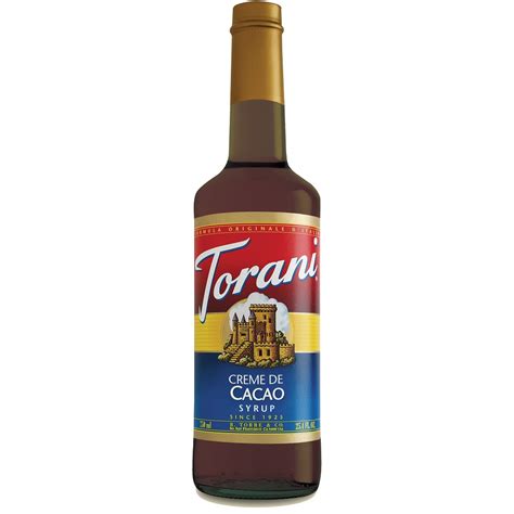 Torani Crème de Cacao Syrup 750 ml Bottle s BaristaProShop