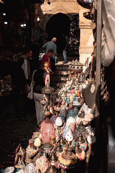 Cairo Egypt December 2021 Vertical Shot of the Cairo Grand Bazaar ...