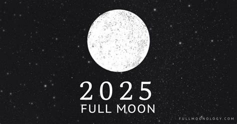 2025 Full Moon Calendar (USA)