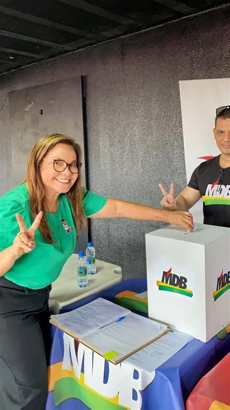 Mdb Homologa Candidatura De M Rcia Baranda A Deputada Federal