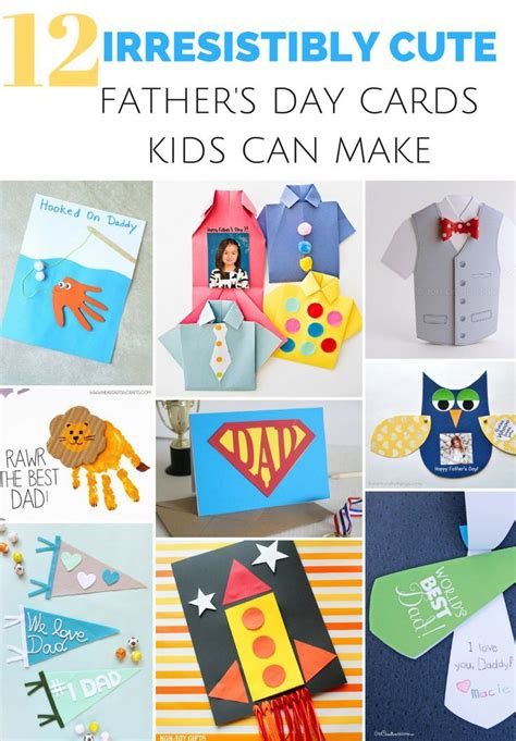 12 Irresistibly Cute Father's Day Cards Kids Can Make Toddler Crafts ...