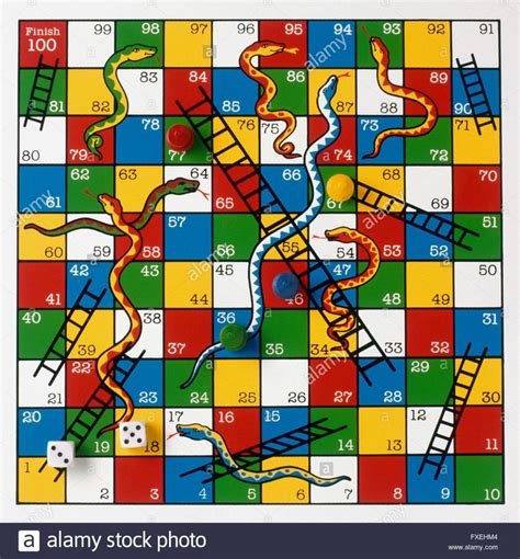 Jeu De Serpents Et Chellesbanque D Images Snakes And Ladders