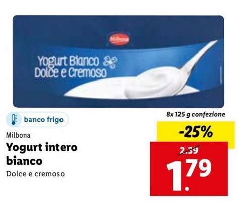 Offerta Yogurt Intero Bianco Nel Volantino Di Lidl