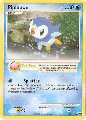 Piplup Majestic Dawn 72 Bulbapedia the community driven Pokémon