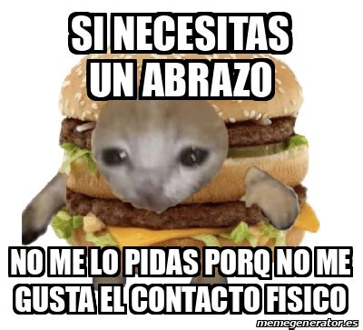 Meme Personalizado Si Necesitas Un Abrazo No Me Lo Pidas Porq No Me