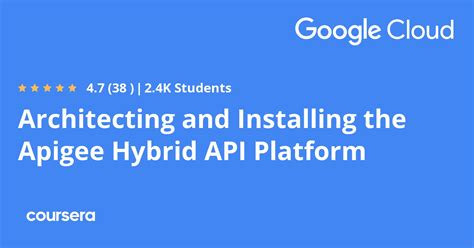 Architecting and Installing the Apigee Hybrid API Platform | Coursera