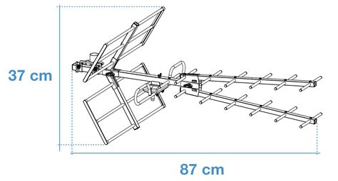 ANTENNA TV DIGITALE TERRESTRE UHF ESTERNA ALTO GUADAGNO CON FILTRO 5G