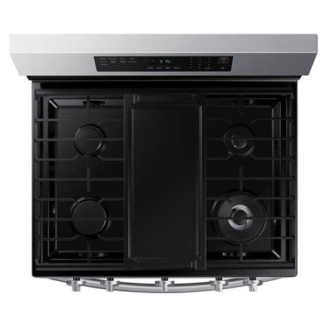 Samsung 30 In 5 Burners 6 Cu Ft Self Cleaning Air Fry Convection Oven Freestanding Gas Range