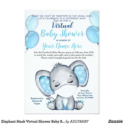 √ Virtual Baby Shower Invitation Wording