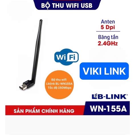 Bộ Usb Thu Wifi LBLINK BL WN155A Có 1 Râu Usb Kết Nối Wifi Cho PC Máy